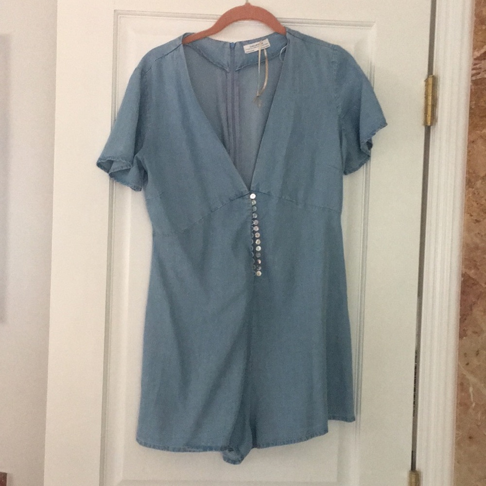 Zara denim romper